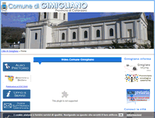 Tablet Screenshot of comune.gimigliano.cz.it